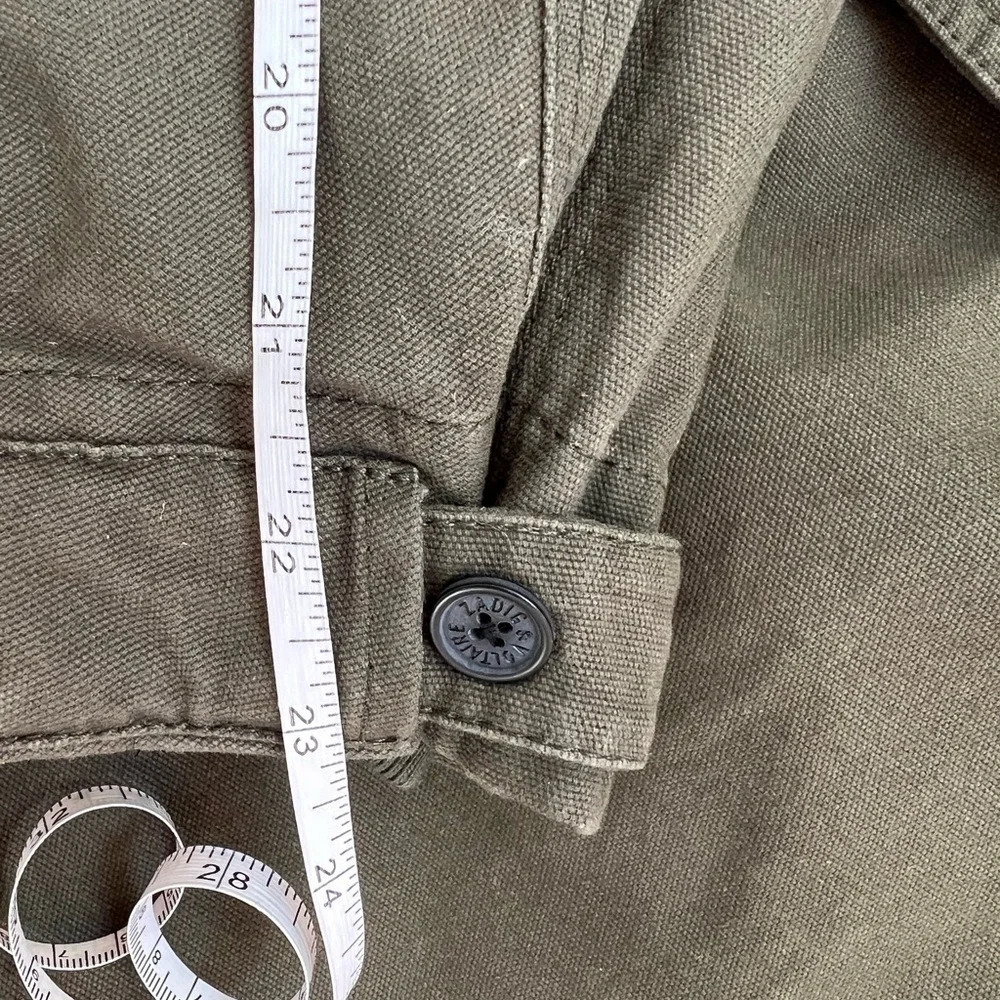 NWT Zadig & Voltaire Khaki Green Parka Coat Faux Shearling Lined Size Medium M - Picture 11 of 14